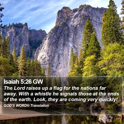 Isaiah 5:26 GW Bible Verse Image