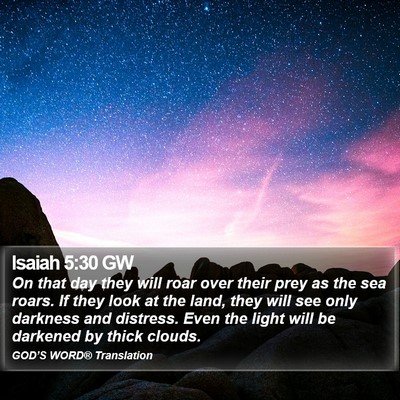 Isaiah 5:30 GW Bible Verse Image