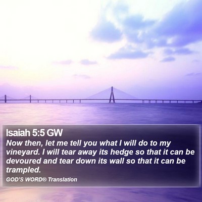 Isaiah 5:5 GW Bible Verse Image