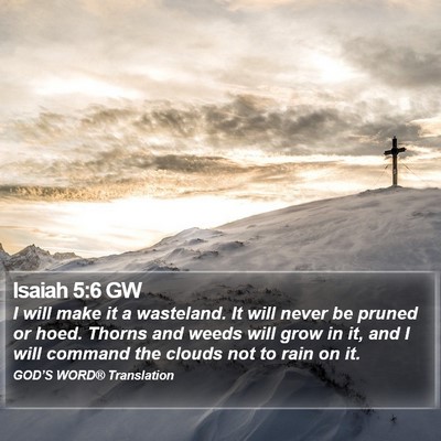 Isaiah 5:6 GW Bible Verse Image