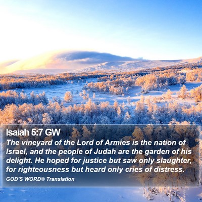 Isaiah 5:7 GW Bible Verse Image