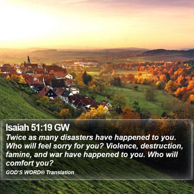 Isaiah 51:19 GW Bible Verse Image