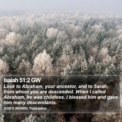 Isaiah 51:2 GW Bible Verse Image
