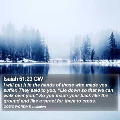 Isaiah 51:23 GW Bible Verse Image