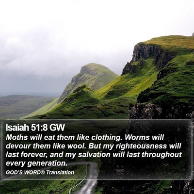 Isaiah 51:8 GW Bible Verse Image