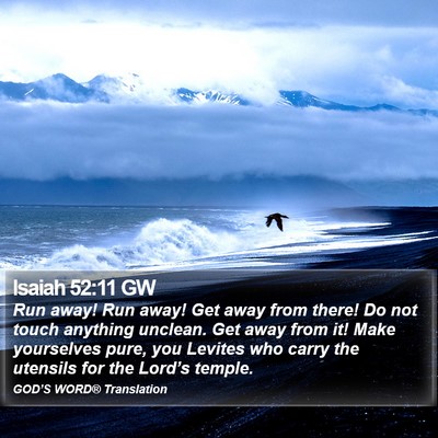Isaiah 52:11 GW Bible Verse Image