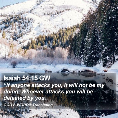 Isaiah 54:15 GW Bible Verse Image