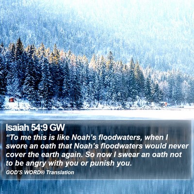 Isaiah 54:9 GW Bible Verse Image