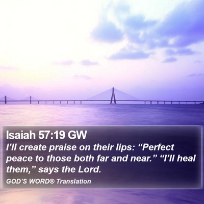 Isaiah 57:19 GW Bible Verse Image