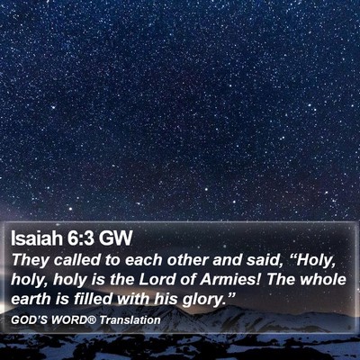 Isaiah 6:3 GW Bible Verse Image