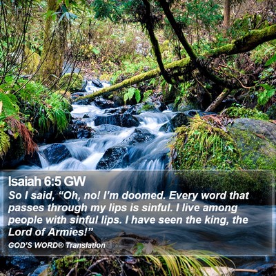 Isaiah 6:5 GW Bible Verse Image
