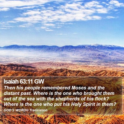 Isaiah 63:11 GW Bible Verse Image