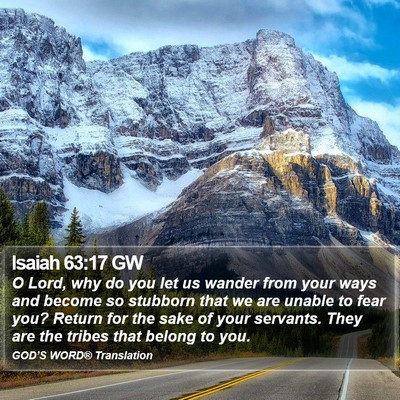Isaiah 63:17 GW Bible Verse Image