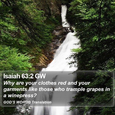 Isaiah 63:2 GW Bible Verse Image