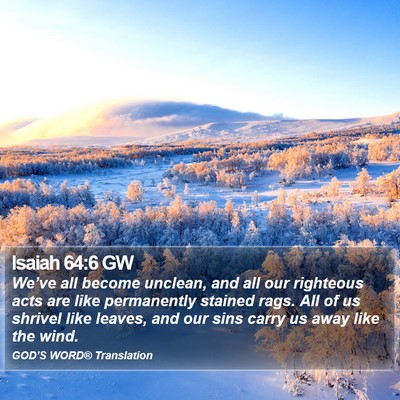 Isaiah 64:6 GW Bible Verse Image