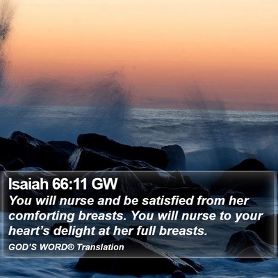 Isaiah 66:11 GW Bible Verse Image
