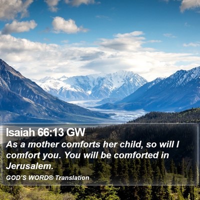 Isaiah 66:13 GW Bible Verse Image
