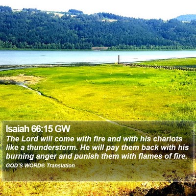 Isaiah 66:15 GW Bible Verse Image