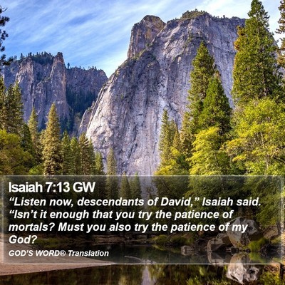 Isaiah 7:13 GW Bible Verse Image