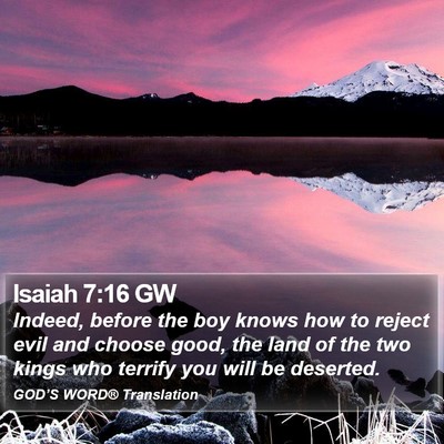 Isaiah 7:16 GW Bible Verse Image