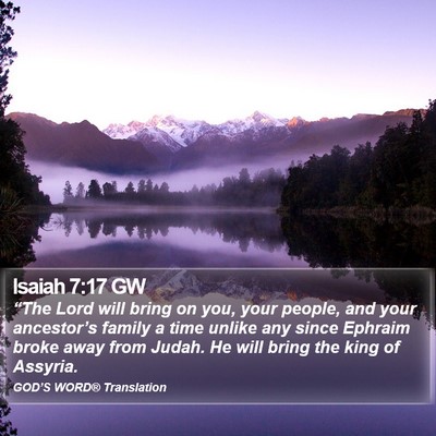 Isaiah 7:17 GW Bible Verse Image