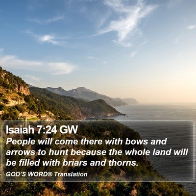 Isaiah 7:24 GW Bible Verse Image