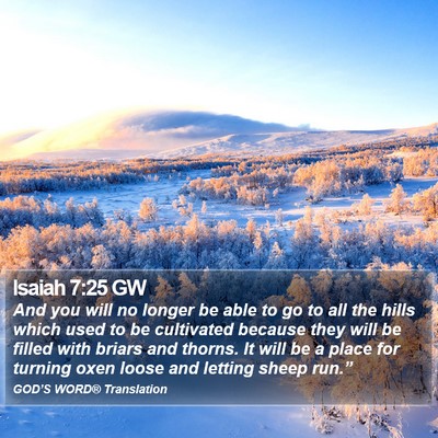 Isaiah 7:25 GW Bible Verse Image