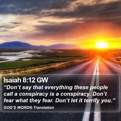 Isaiah 8:12 GW Bible Verse Image