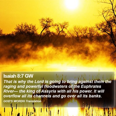 Isaiah 8:7 GW Bible Verse Image