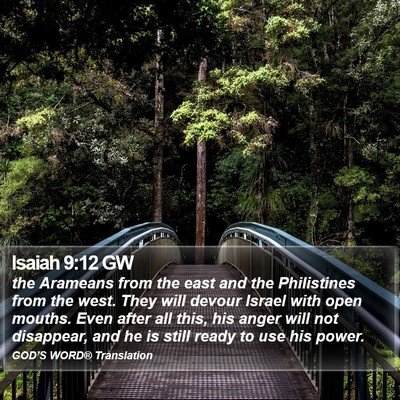 Isaiah 9:12 GW Bible Verse Image