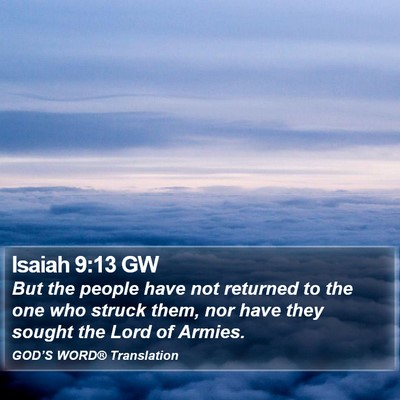Isaiah 9:13 GW Bible Verse Image