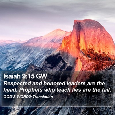 Isaiah 9:15 GW Bible Verse Image