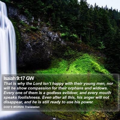 Isaiah 9:17 GW Bible Verse Image