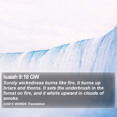 Isaiah 9:18 GW Bible Verse Image