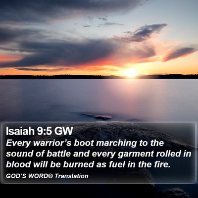 Isaiah 9:5 GW Bible Verse Image