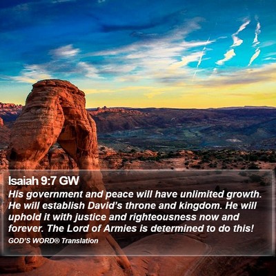 Isaiah 9:7 GW Bible Verse Image