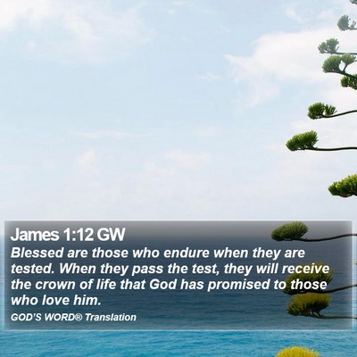 James 1:12 GW Bible Verse Image