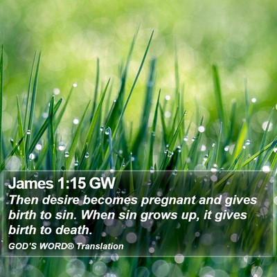 James 1:15 GW Bible Verse Image
