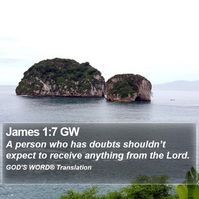 James 1:7 GW Bible Verse Image