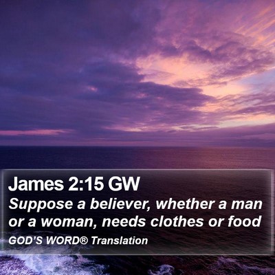 James 2:15 GW Bible Verse Image