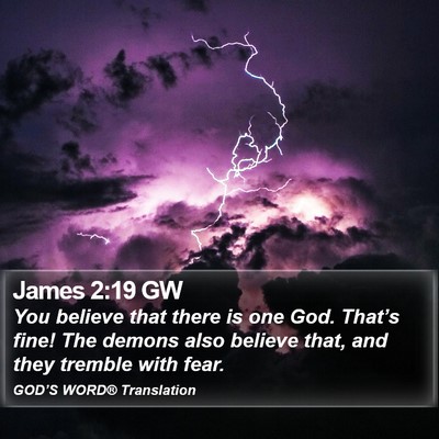 James 2:19 GW Bible Verse Image