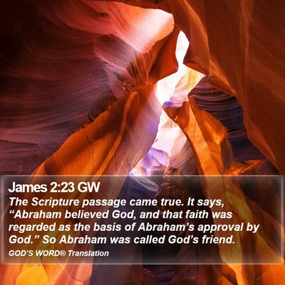 James 2:23 GW Bible Verse Image