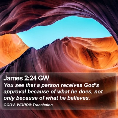 James 2:24 GW Bible Verse Image