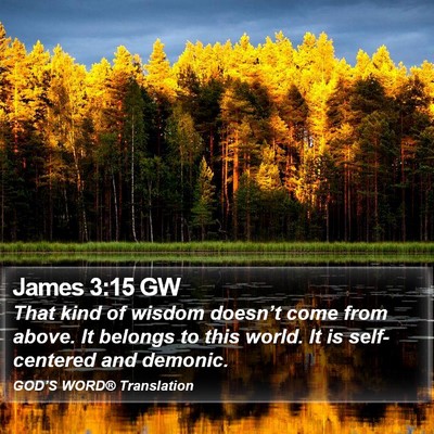 James 3:15 GW Bible Verse Image