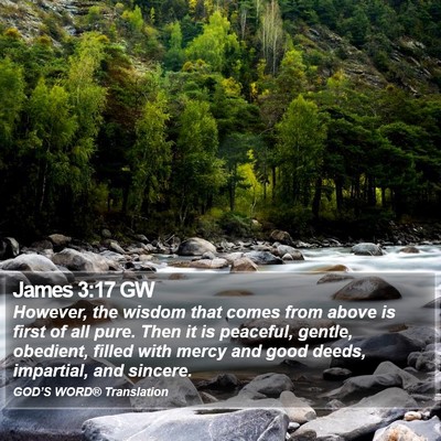 James 3:17 GW Bible Verse Image