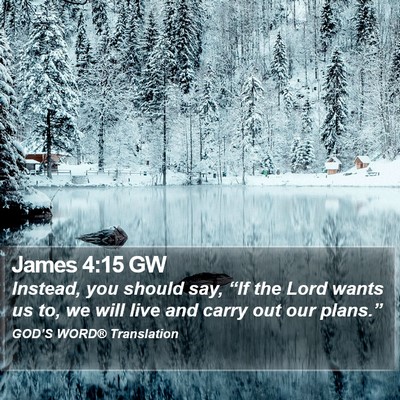 James 4:15 GW Bible Verse Image
