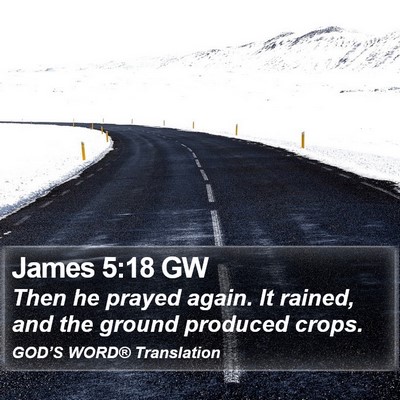James 5:18 GW Bible Verse Image
