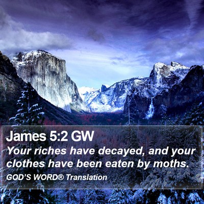 James 5:2 GW Bible Verse Image
