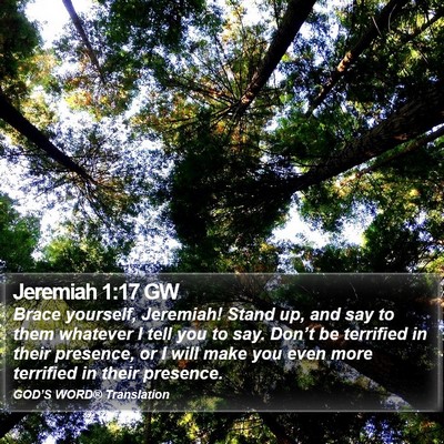 Jeremiah 1:17 GW Bible Verse Image