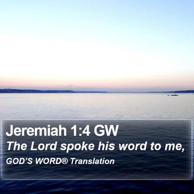 Jeremiah 1:4 GW Bible Verse Image